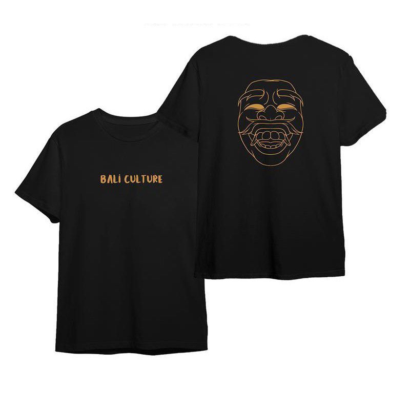 Kaos Bali Culture /Baju T-shirt Distro Kata Kata Pria Wanita Free Sticker
