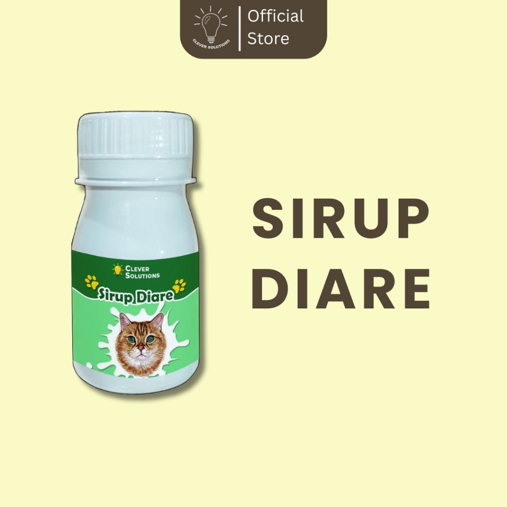Clever Solutions - SIRUP DIARE Obat Sirup Diare Mencret Ampuh Anti Diare dan Mencret Kucing