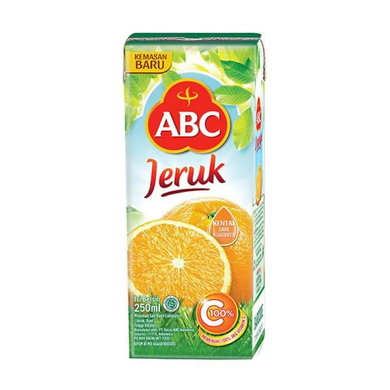 

ABC ORANGE JC 250ML – Minuman Jus Jeruk Segar, Praktis & Menyegarkan!