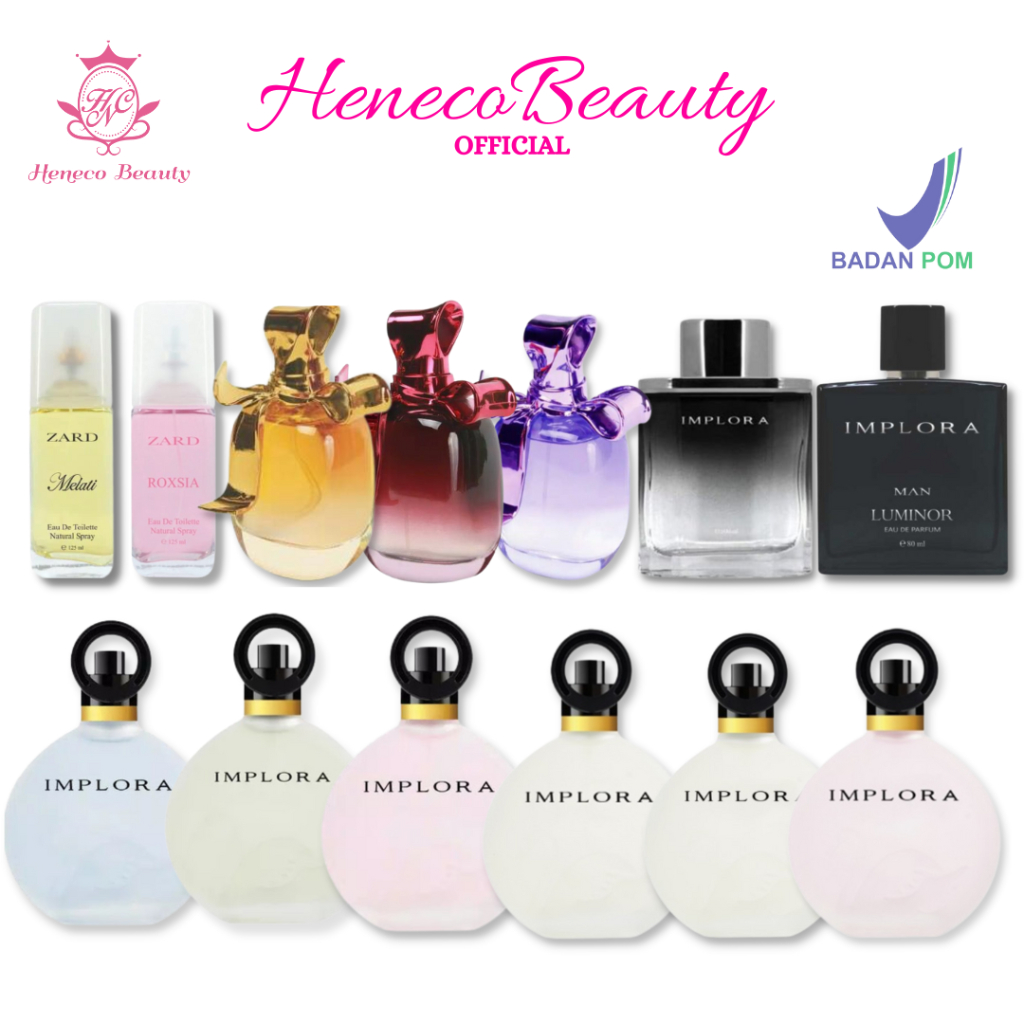 IMPLORA Parfum Bebek Angsa | Swan Perfume Eau De Toilette | Ribbon Pita Ungu Pink Gold / Man Luminor