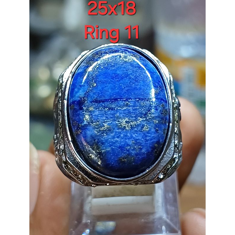 RING 11 NATURAL LAPIS LAZULI 25x18