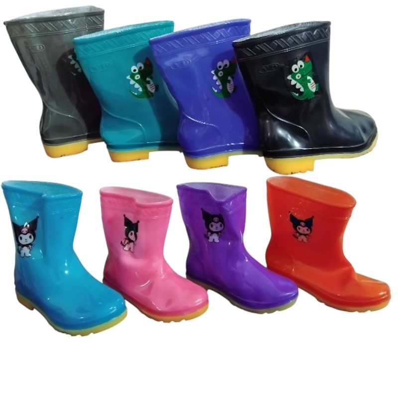 Sepatu Boot Hujan Anak Cowok Cewek Tahan Air Dan Anti Slip
