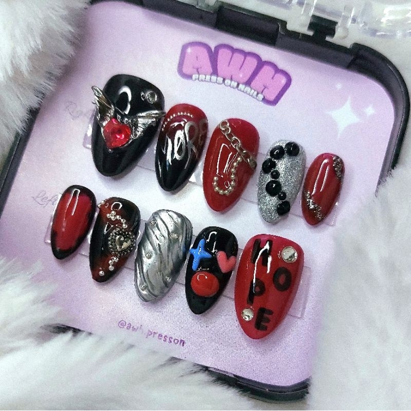 HOPE ON THE STAGE J-HOPE Korean Nail Art BTS Nails  | Press On Nails J HOPE | Kuku palsu Custom KPop