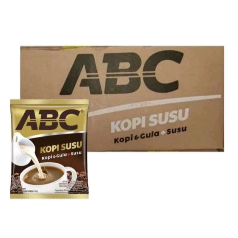 

Kopi Abc susu 1 dus [ 12 renceng x 10 Sachet ]