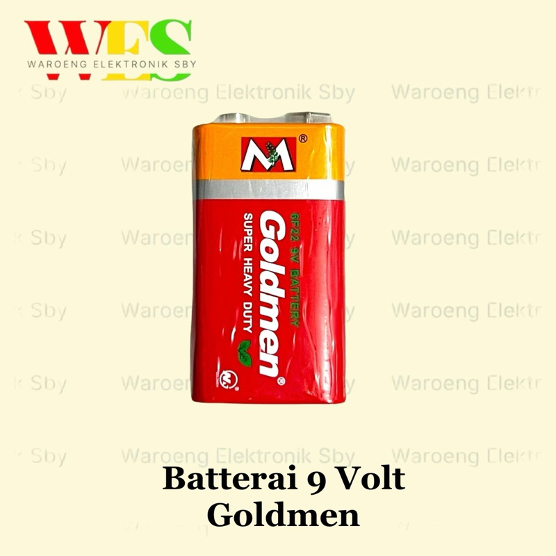 BATERAI KOTAK 9V 6F22 HIW / GOLDMEN