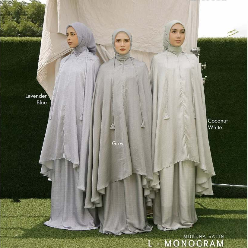 Mukena Elzatta Dewasa Mewah Satin L Monogram