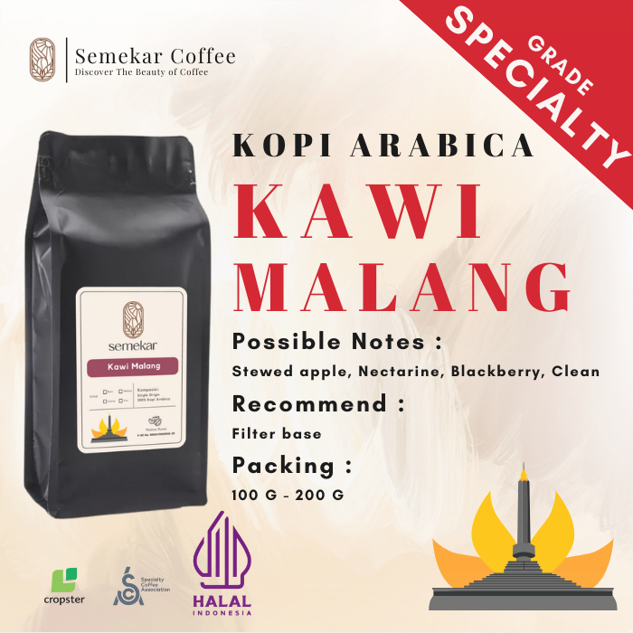 

Semekar Coffee - Kawi Malang Kopi Arabica Doubled Washed Process Roasted Beans