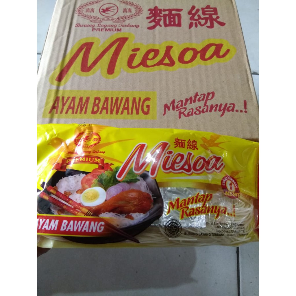 

MIESOA Burung Layang Terbang Cap Misoa AYAM BAWANG DUS