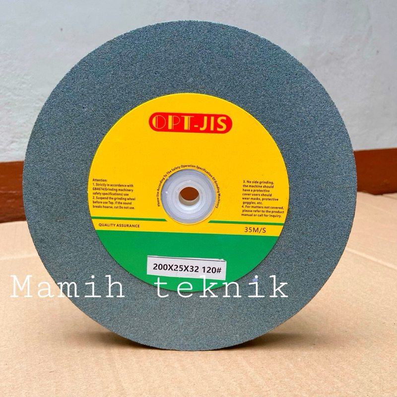 Batu Gerinda Duduk 8 inch OPT Batu gerinda Hijau Grinding Wheel 200 mm Batu Gerinda Termurah