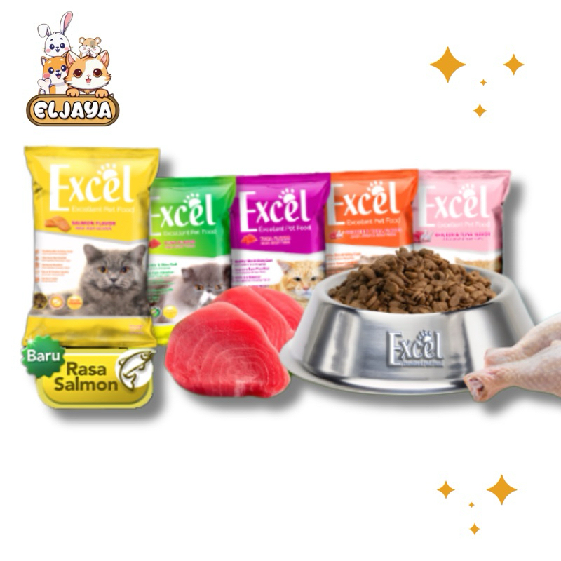 EXCEL DRY FOOD / MAKANAN KUCING / CAT DRY FOOD / MAKANAN KUCING EKONOMIS
