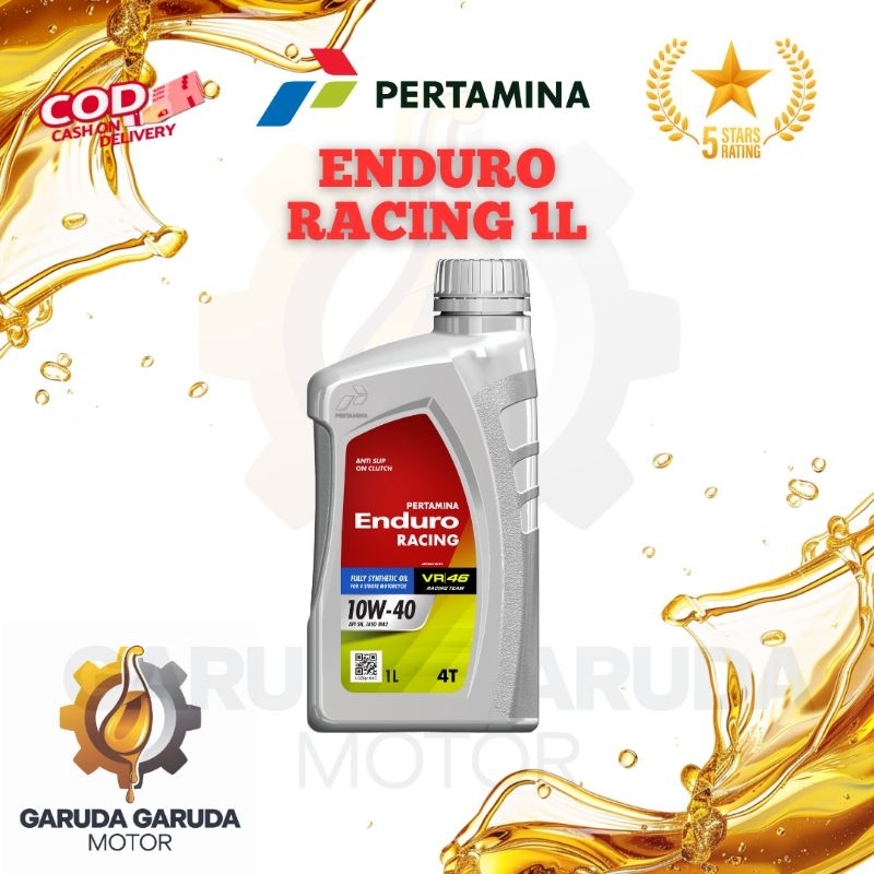 Pertamina Enduro 4T Racing 1L 10W-40 Oli Motor Wangi
