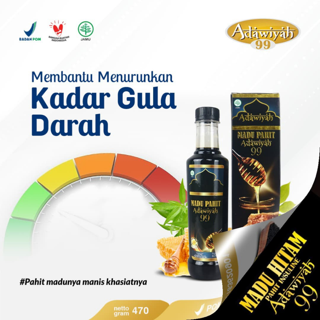 

Madu Hitam Pahit Adawiyah 99 – Herbal Alami Asam Lambung, Maag, Diabetes – ORIGINAL