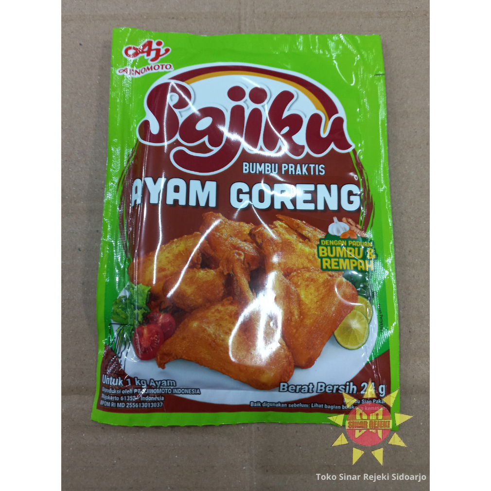 

Sajiku Bumbu Praktis Ayam Goreng 24 gram