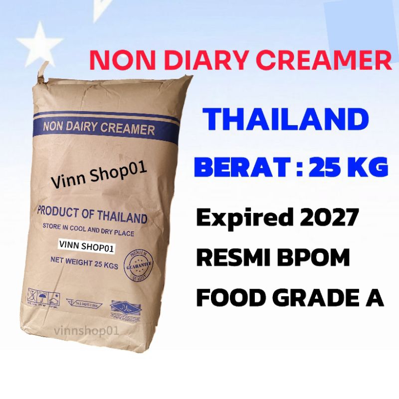 Non Diary Creamer Thailand NDC-33 1 ZAK @25kg Krimer Susu Premium @1 zak
