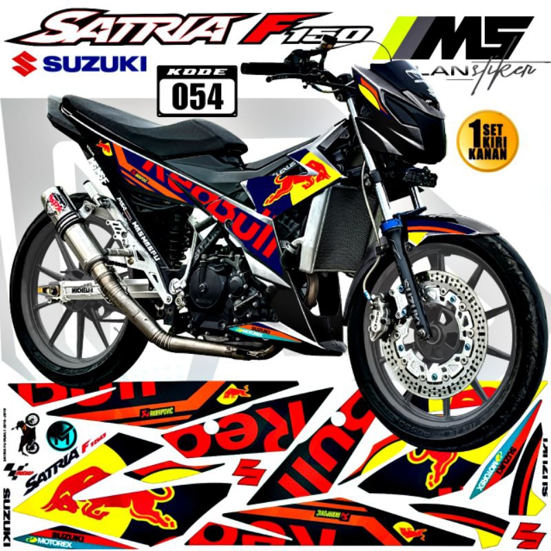 Decal Sticker Striping Variasi Satria Fu Fi injeksi Raider R 150 Fi Suzuki Satria Fu 150 Fi 2016-202