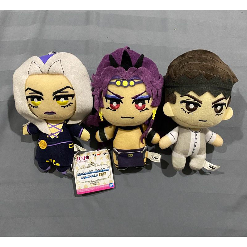 OFFICIAL PLUSH plushie JoJo's Bizarre Adventure Leone Abbacchio Rohan Kishibe Kars Tomonui Banpresto
