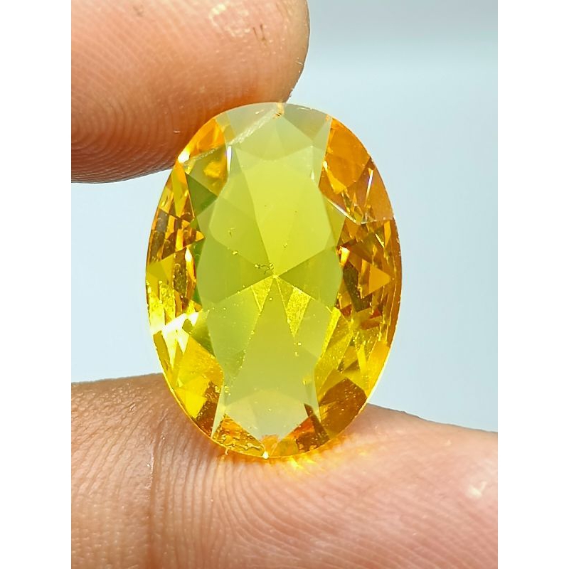 Batu Yellow Citrine , Cutting Oval
