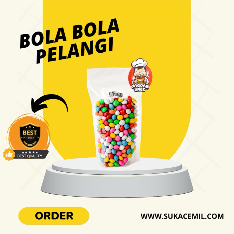 

bola bola pelangi & bola bola coklat jagoan snek