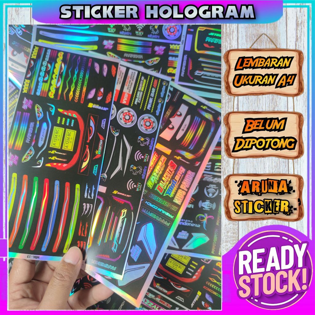 Stiker Miniatur Lampu Bus Stcker Head Lamp Jetbus 5 / Jetbus 3
