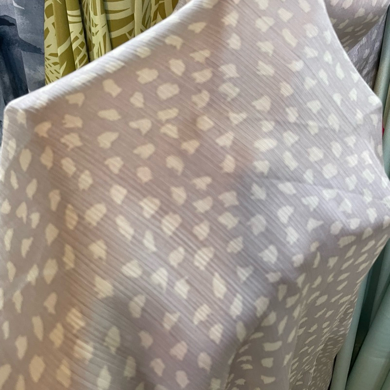 kain yoryu silk motif polkadot premium - kain satin yoryu silk - kain satin original - kain silk lux