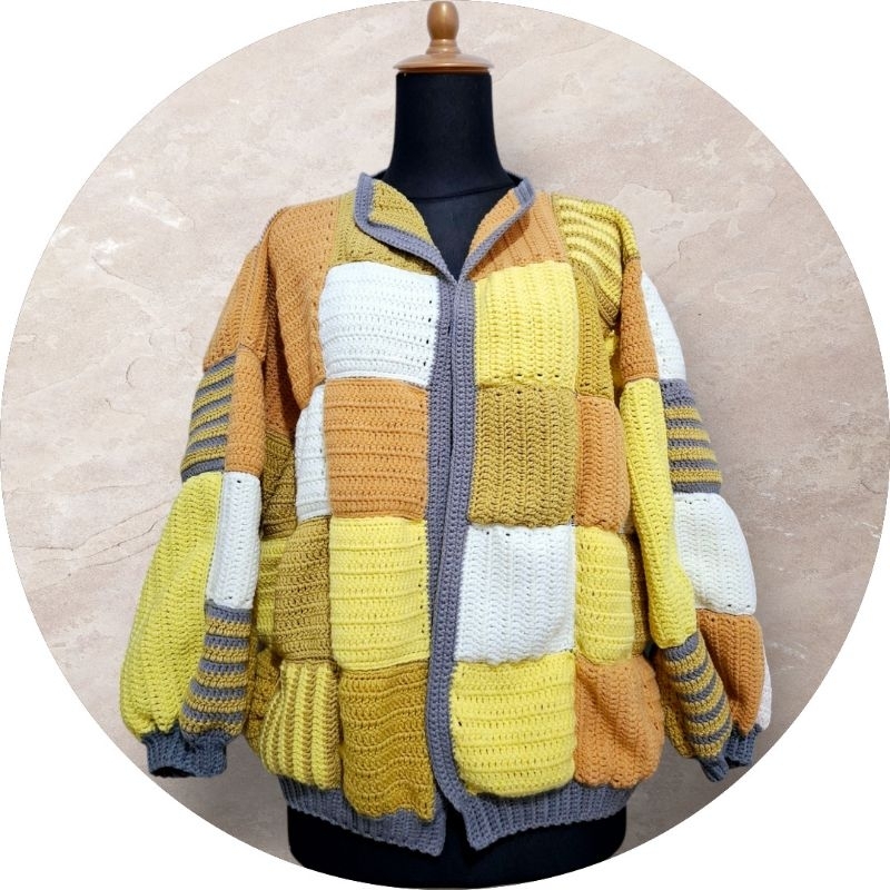 Crochet Patchwork Cardigan