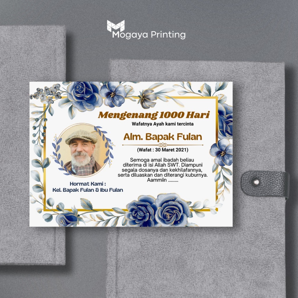 Cetak Stiker Tahlil Kematian Kotak Nasi Mogaya Printing A1