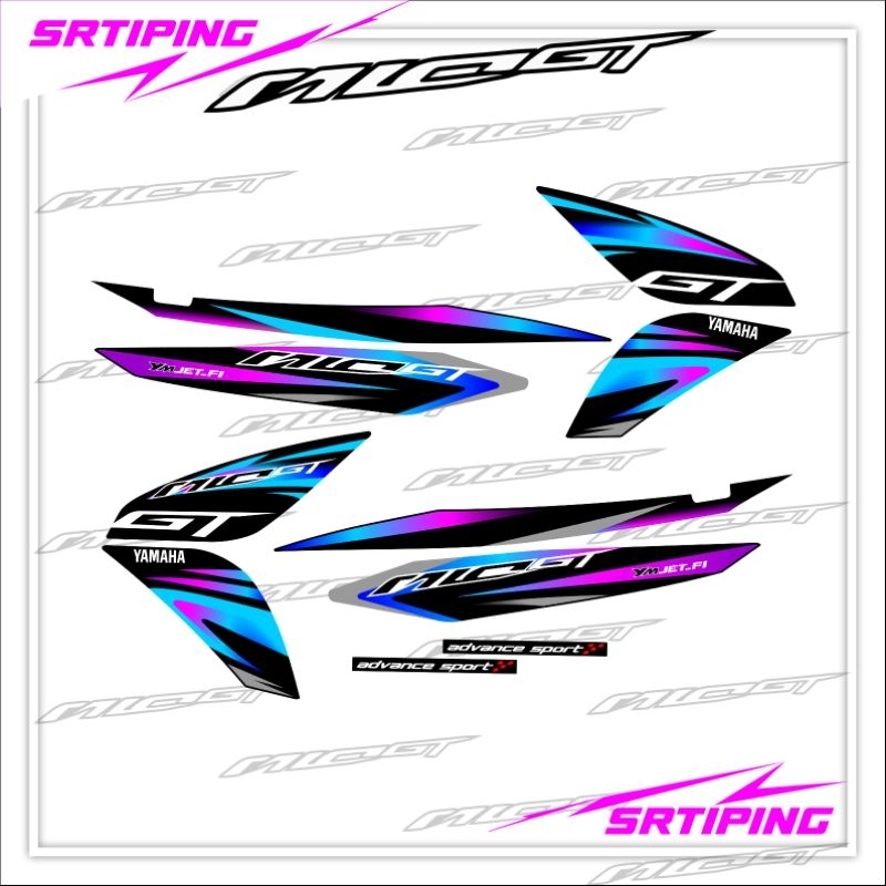 STRIPING MIO GT striping Yamaha Mio GT variasi custom