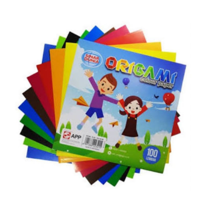 (1 pack)Kertas origami/origami/kertas lipat/kertas origami sidu