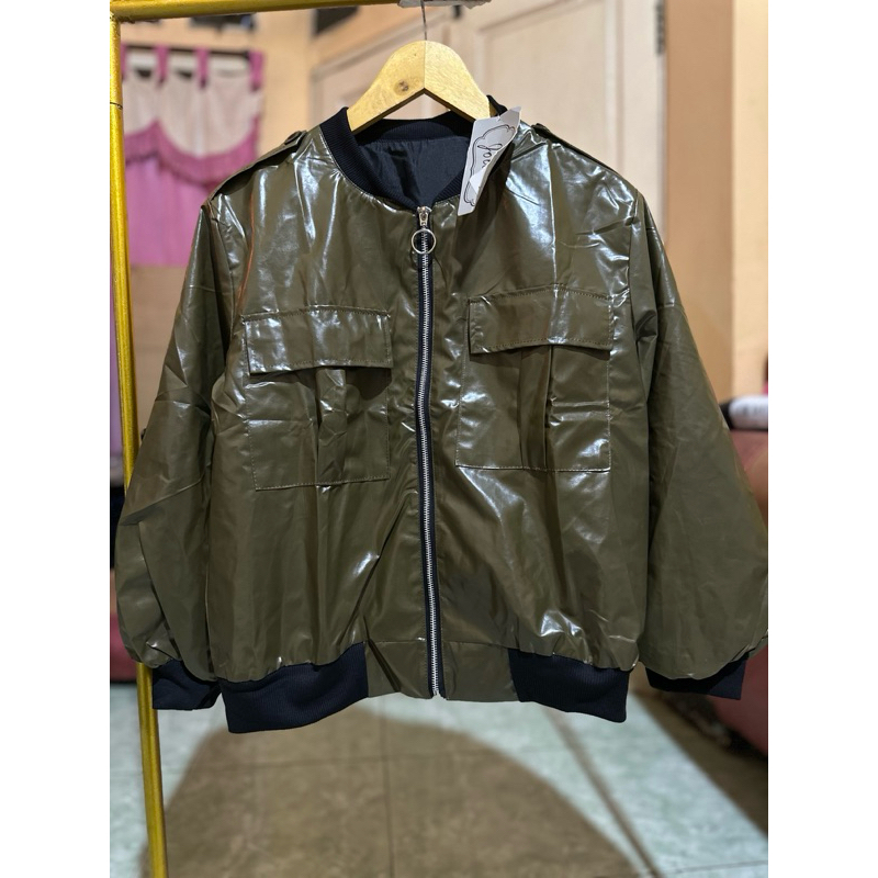 JAKET ANTI AIR ARMY SHINY LD 80