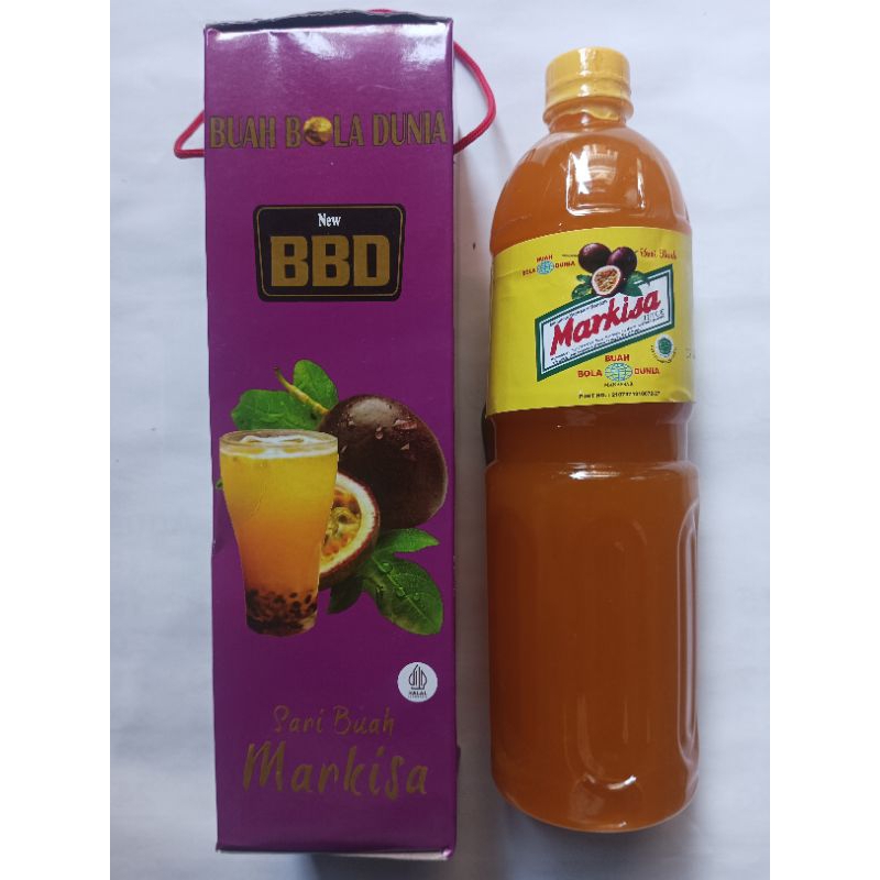 

sirup markisa bola buat dunia 100 % asli Makassar ukuran 1 liter 1 botol