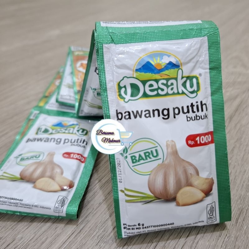 

Desaku bawang putih bubuk 1 renceng (isi 12)