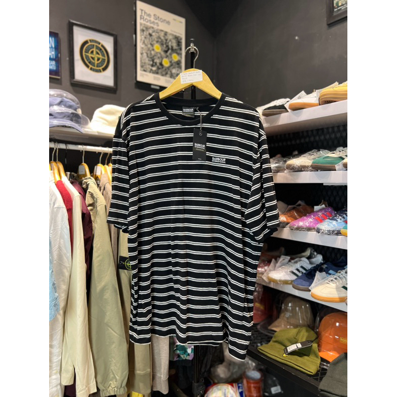Tshirt Barbour Stripe Bernie Black Originals