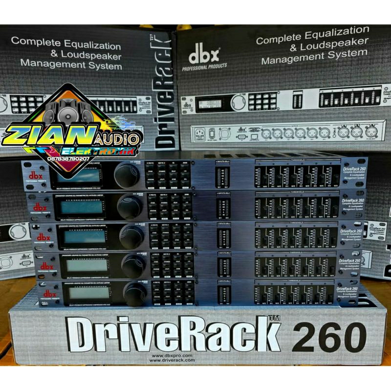DBX 260/ Management/ DriveRack DBX 260 Kwalitas Bagus Grade A FULL IC DELAY FUNGSI (Redy Stok)