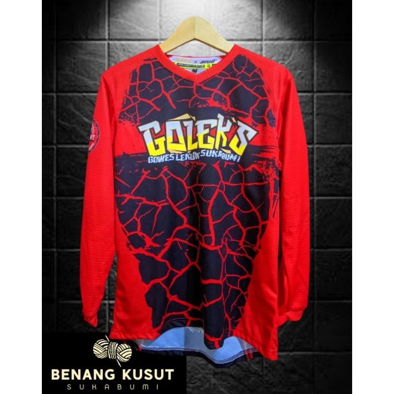 KAOS JERSEY SEPEDA LENGAN PANJANG satuan Custom