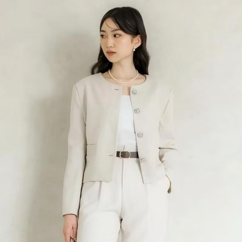 GEMMA BLAZER OUTER WANITA CROP/BLAZER KANTOR WANITA FORMAL/BLAZER WANITA KANTOR/BLAZER WANITA LONGSL