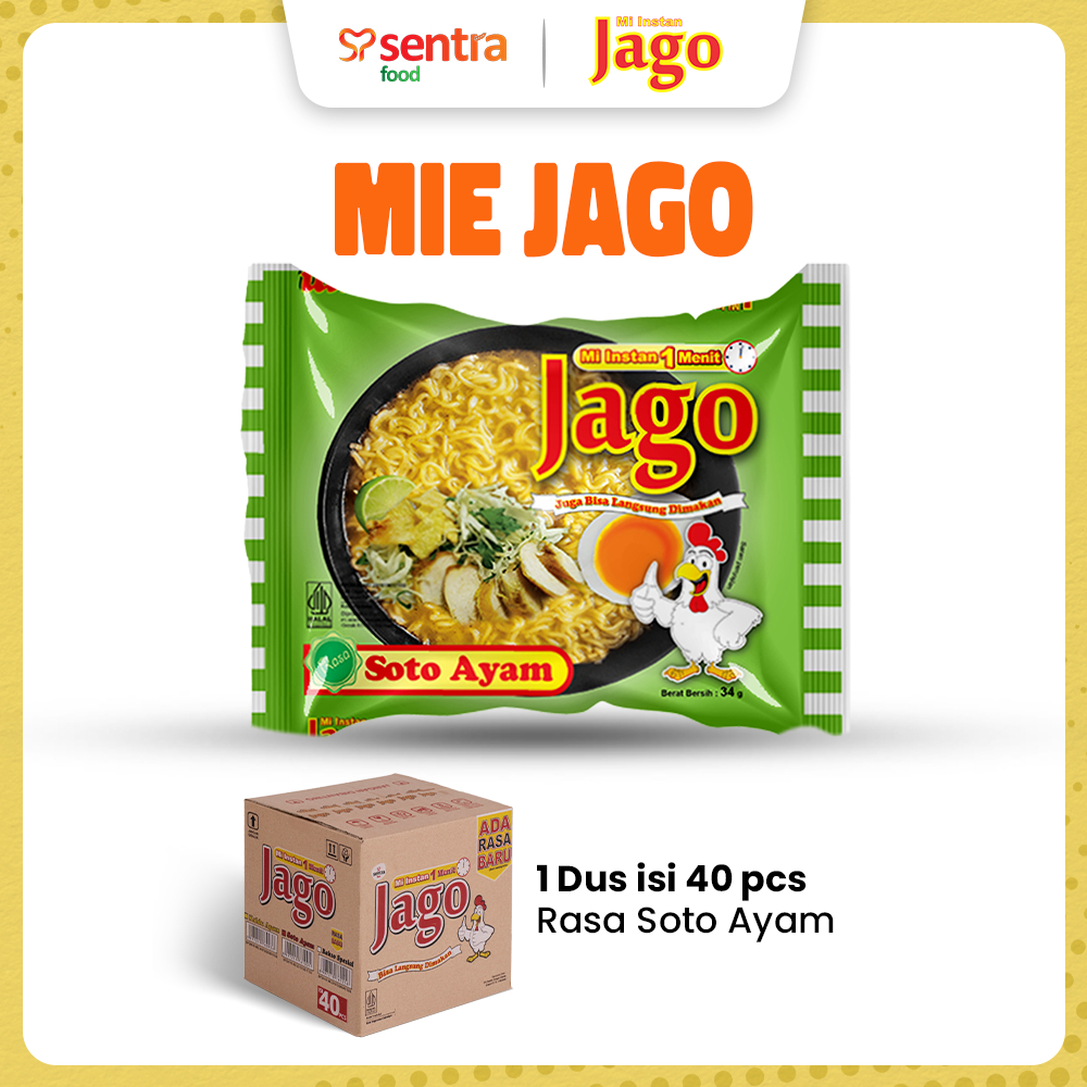 

Mie Jago Soto Ayam 1 Dus - Mie Instan Rasa Soto Ayam