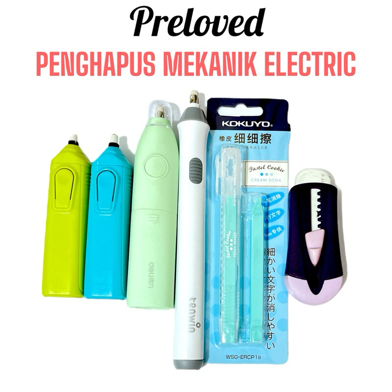 

PRELOVED PENGHAPUS HIGH QUALITY PREMIUM ERASER ELEKTRIK ELECTRIC JEPANG