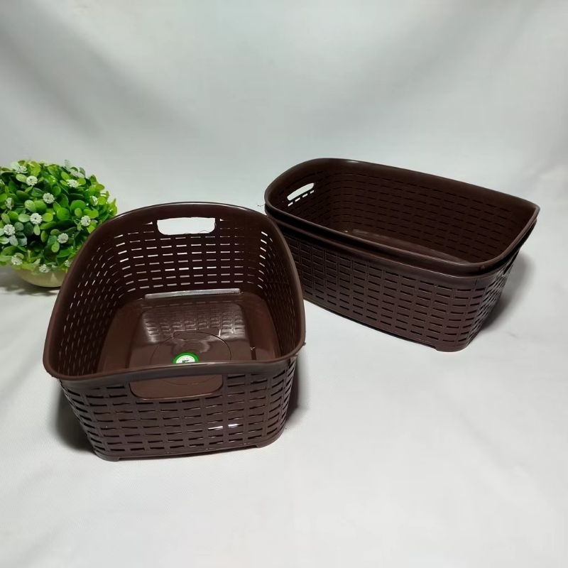 keranjang serbaguna Anyam basket Forza warna coklat