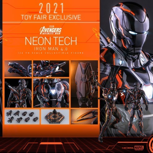 hot toys MMS597 D39 Iron Man Mark 50 Neon Tech 4.0