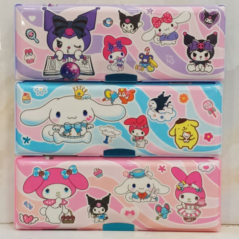 

Kotak Pensil Anak Sekolah tempat pensil gambar my melody Cinnamorol kurumi
