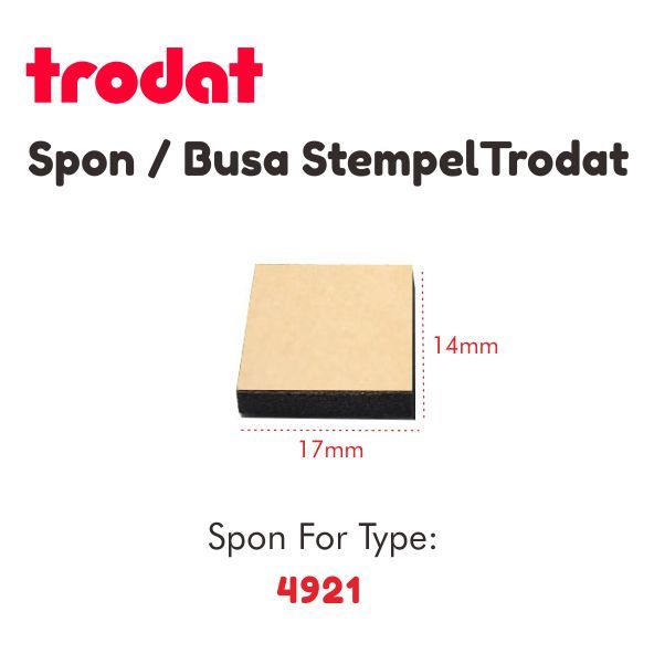 

Spon/Busa/Bantalan Trodat Type 4921