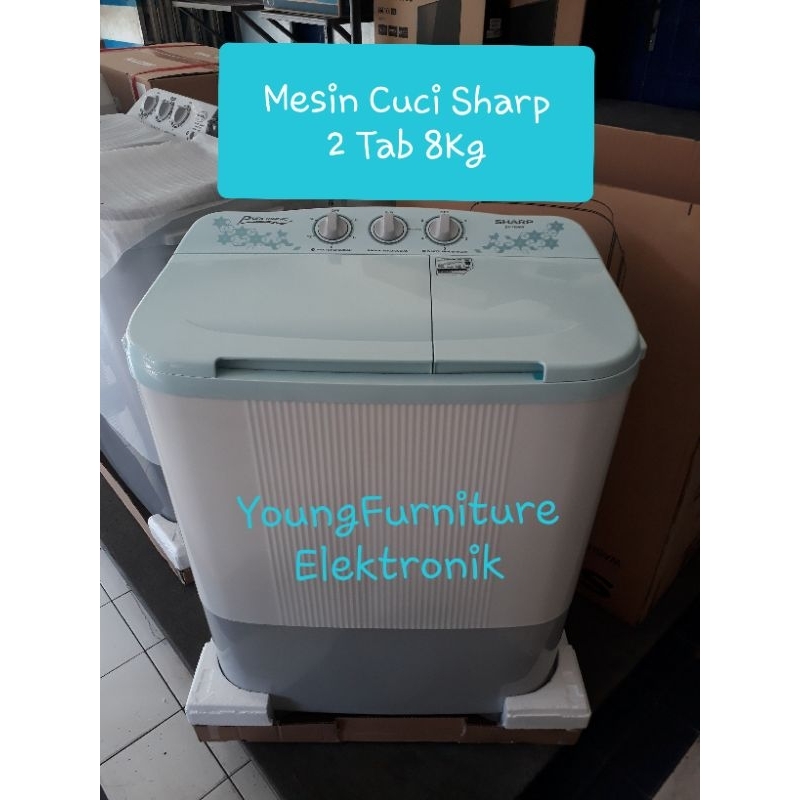 Mesin Cuci Sharp 2 Tabung 8 Kg