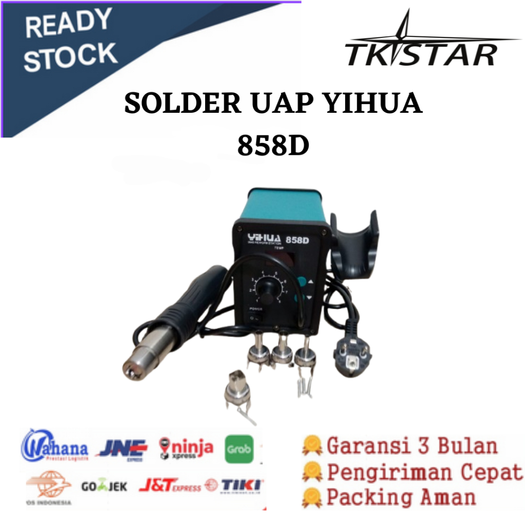 Blower Hot Air Solder Uap YIHUA 858D 878D SMD Rework Station 858 D 878 D Digital