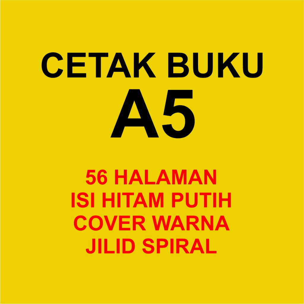 CETAK BUKU 56 HALAMAN JILID SPIRAL