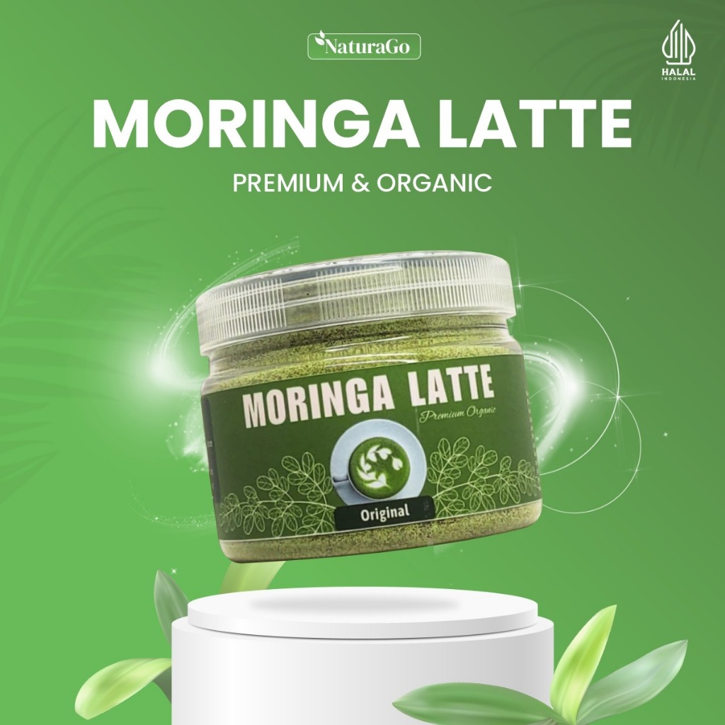 

Moringa Latte Minuman Sehat Bubuk Daun Kelor Tinggi Kalsium Premium Organik 200 Gram