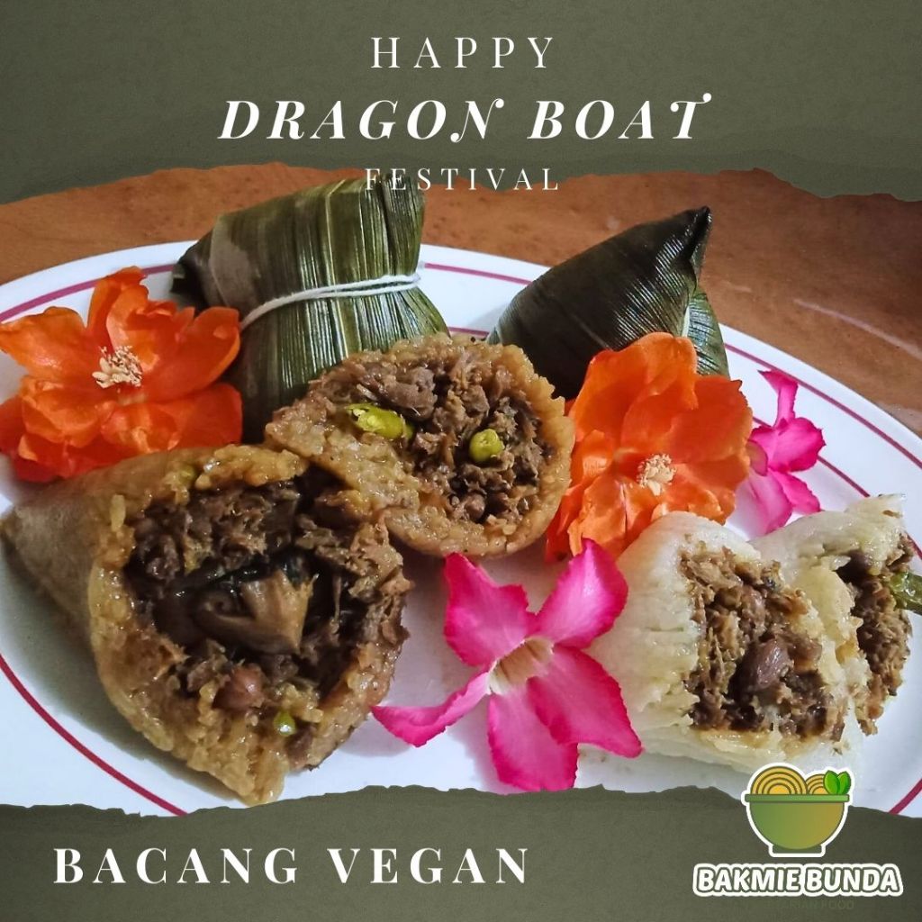 BACANG BANGKA BACANG MEDAN VEGAN VEGETARIAN PREMIUM BAKCANG KETAN / BERAS