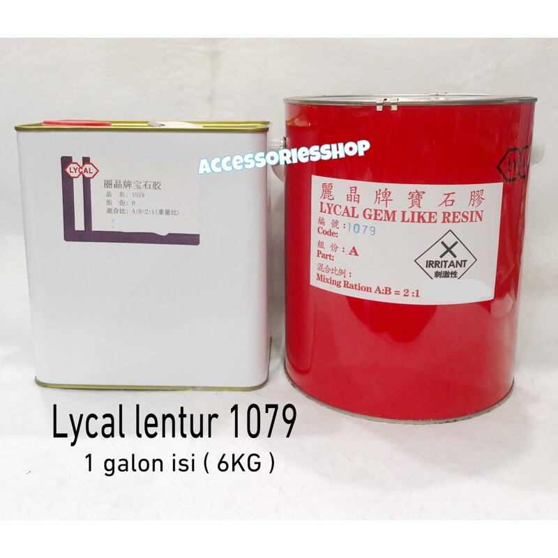 Resin lycal lentur 1079 1 Galon (4Kg Resin & 2kg Hardener)