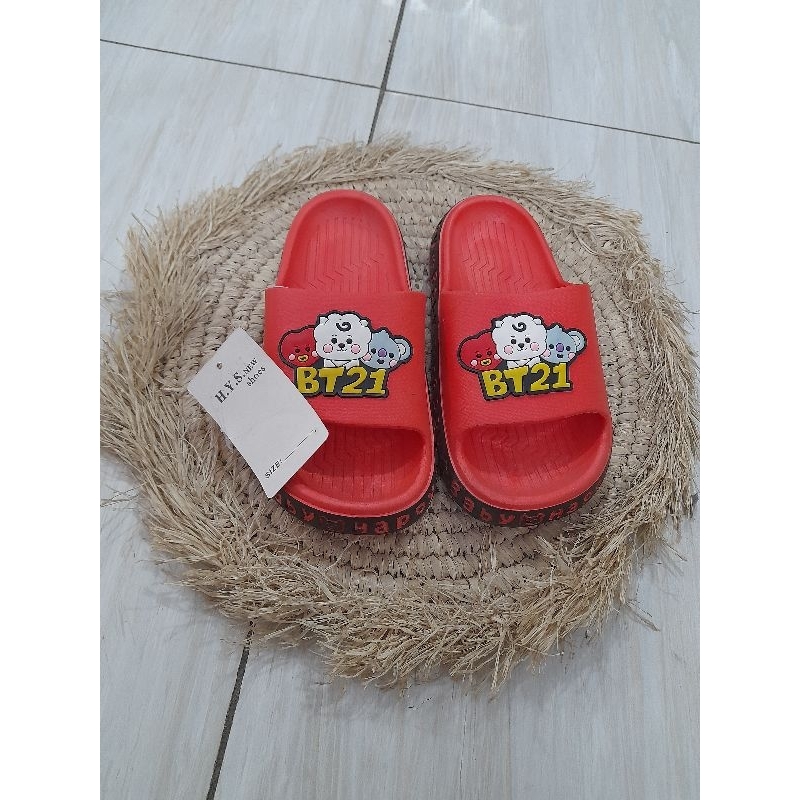 sandal anak karakter  BTS