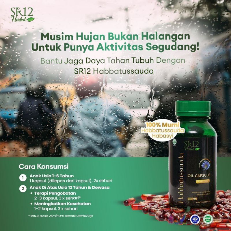 HABBATUSSAUDA SR12, OIL CAPSULE HABBATUSSAUDA SR12, OIL CAPSULE HABBATUSSAUDA SR12 HERBAL
