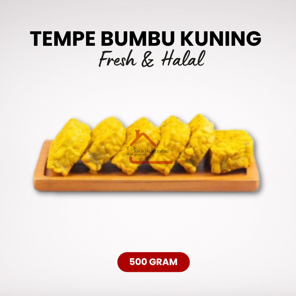 

Lauk Praktis Tempe Ungkep Bumbu Kuning Siap Goreng isi 10